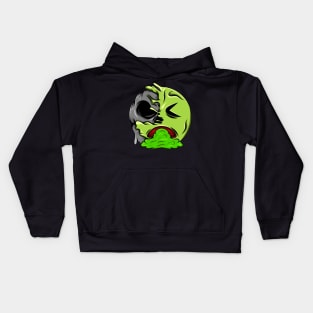 Vomiting Zombie Emoji Kids Hoodie